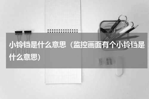 小铃铛是什么意思（监控画面有个小铃铛是什么意思）